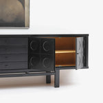 アッシュ材のシンプルモダンテレビ台 - おしゃれなリビング空間を演出する収納付きデザイン hsxz-2192