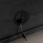 チーク調のモダンテレビ台 - 中密度繊維板製、スタイリッシュな収納キャビネット hsxz-2194