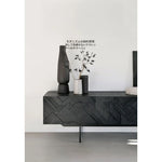 モダンデザイン テレビ台 チーク 多層板製 おしゃれなリビング家具 ユニークなパターン付き hsxz-2195