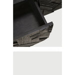 モダンデザイン テレビ台 チーク 多層板製 おしゃれなリビング家具 ユニークなパターン付き hsxz-2195