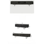 モダンデザイン テレビ台 チーク 多層板製 おしゃれなリビング家具 ユニークなパターン付き hsxz-2195