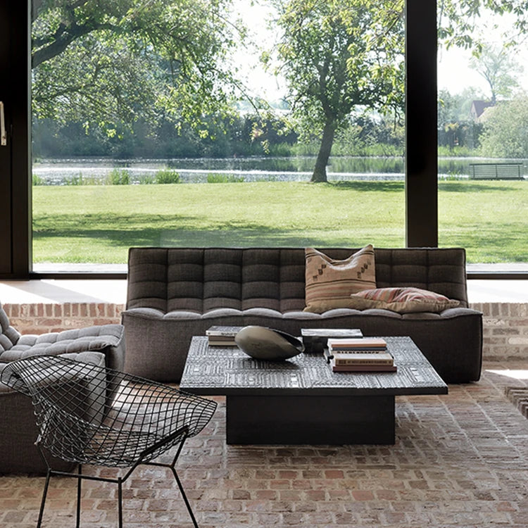 チーク製センターテーブル | シンプルで洗練されたデザイン | モダンリビングに最適 hsxz-2196