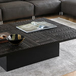 チーク製センターテーブル | シンプルで洗練されたデザイン | モダンリビングに最適 hsxz-2196