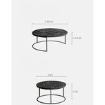 チーク材使用!スタイリッシュなデザインのセンターテーブル【彫刻模様】 hsxz-2197