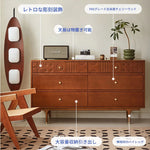 チェリー材を使用したモダンデザインのキャビネット - 優雅な彫刻ディテール付き、収納力抜群! hsxz-2200