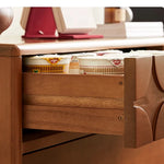 チェリー材を使用したモダンデザインのキャビネット - 優雅な彫刻ディテール付き、収納力抜群! hsxz-2200