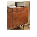 チェリー材を使用したモダンデザインのキャビネット - 優雅な彫刻ディテール付き、収納力抜群! hsxz-2200