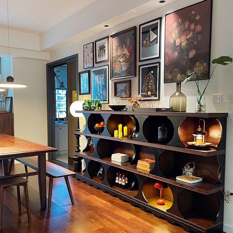 レッドオーク多層板キャビネット - おしゃれな収納ソリューション、モダンインテリアに最適! hsxz-2202