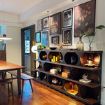 レッドオーク多層板キャビネット - おしゃれな収納ソリューション、モダンインテリアに最適! hsxz-2202