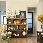 レッドオーク多層板キャビネット - おしゃれな収納ソリューション、モダンインテリアに最適! hsxz-2202