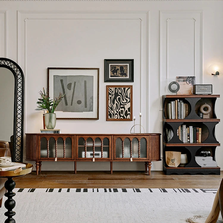 レッドオーク多層板キャビネット - おしゃれな収納ソリューション、モダンインテリアに最適! hsxz-2202