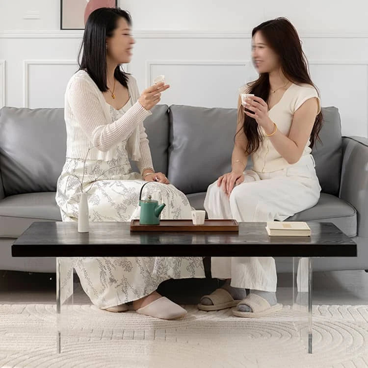 モダンなリビングに最適!パイン素材×アクリル脚のセンターテーブル hsyj-2284