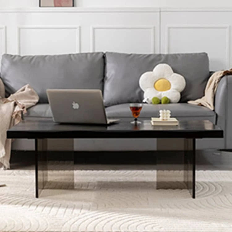 モダンなリビングに最適!パイン素材×アクリル脚のセンターテーブル hsyj-2284