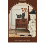 ナイトテーブル アッシュ材 多層板製 収納力抜群 おしゃれなデザイン 寝室に最適 hsysg-4966