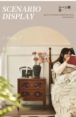 ナイトテーブル アッシュ材 多層板製 収納力抜群 おしゃれなデザイン 寝室に最適 hsysg-4966