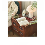 ナイトテーブル アッシュ材 多層板製 収納力抜群 おしゃれなデザイン 寝室に最適 hsysg-4966