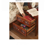 ナイトテーブル アッシュ材 多層板製 収納力抜群 おしゃれなデザイン 寝室に最適 hsysg-4966