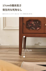 ナイトテーブル アッシュ材 多層板製 収納力抜群 おしゃれなデザイン 寝室に最適 hsysg-4966