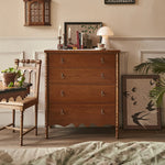 アッシュ材使用 シンプルでスタイリッシュなキャビネット 四段収納タンス 家具のデザインと機能性を兼ね備えた一品 hsysg-4968