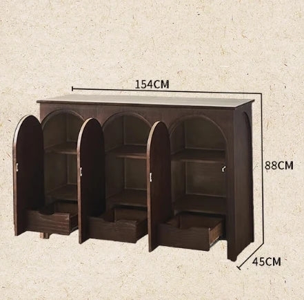 アッシュ材キャビネット - シンプルモダンなデザイン、多層板仕上げでスタイリッシュな収納を実現! hsysg-4969
