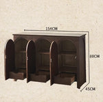 アッシュ材キャビネット - シンプルモダンなデザイン、多層板仕上げでスタイリッシュな収納を実現! hsysg-4969