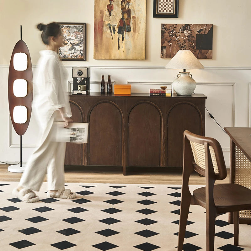 アッシュ材キャビネット - シンプルモダンなデザイン、多層板仕上げでスタイリッシュな収納を実現! hsysg-4969