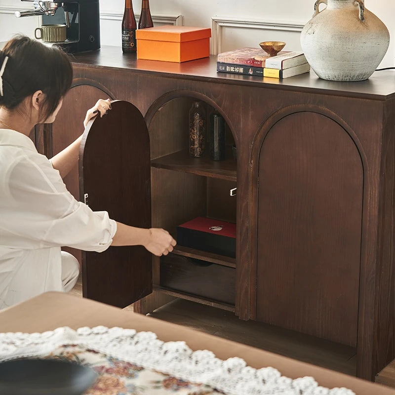 アッシュ材キャビネット - シンプルモダンなデザイン、多層板仕上げでスタイリッシュな収納を実現! hsysg-4969