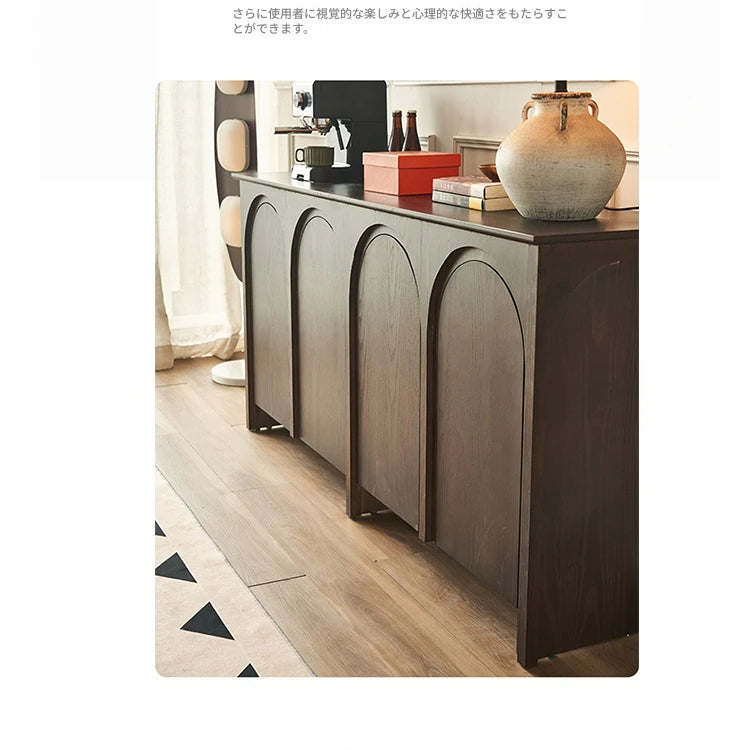 アッシュ材キャビネット - シンプルモダンなデザイン、多層板仕上げでスタイリッシュな収納を実現! hsysg-4969