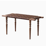 アッシュ材と合成皮革のスタイリッシュなスツール|インテリアを引き立てる上質なデザイン hsysg-4970