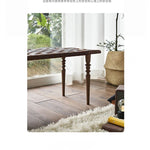 アッシュ材と合成皮革のスタイリッシュなスツール|インテリアを引き立てる上質なデザイン hsysg-4970