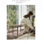 アッシュ材と合成皮革のスタイリッシュなスツール|インテリアを引き立てる上質なデザイン hsysg-4970