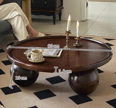 アッシュ材センターテーブル|丸型デザインでおしゃれなリビングを演出|モダンインテリア必見 hsysg-4971