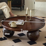 アッシュ材センターテーブル|丸型デザインでおしゃれなリビングを演出|モダンインテリア必見 hsysg-4971