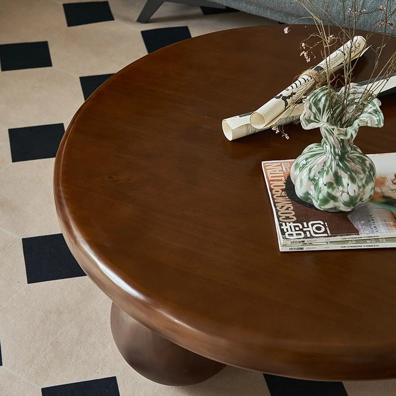 アッシュ材センターテーブル|丸型デザインでおしゃれなリビングを演出|モダンインテリア必見 hsysg-4971