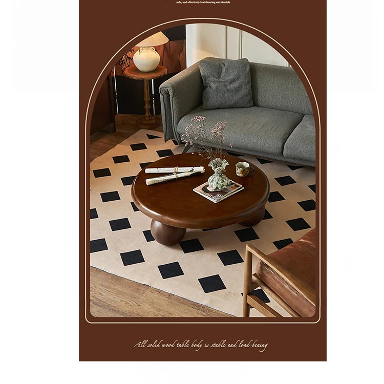 アッシュ材センターテーブル|丸型デザインでおしゃれなリビングを演出|モダンインテリア必見 hsysg-4971