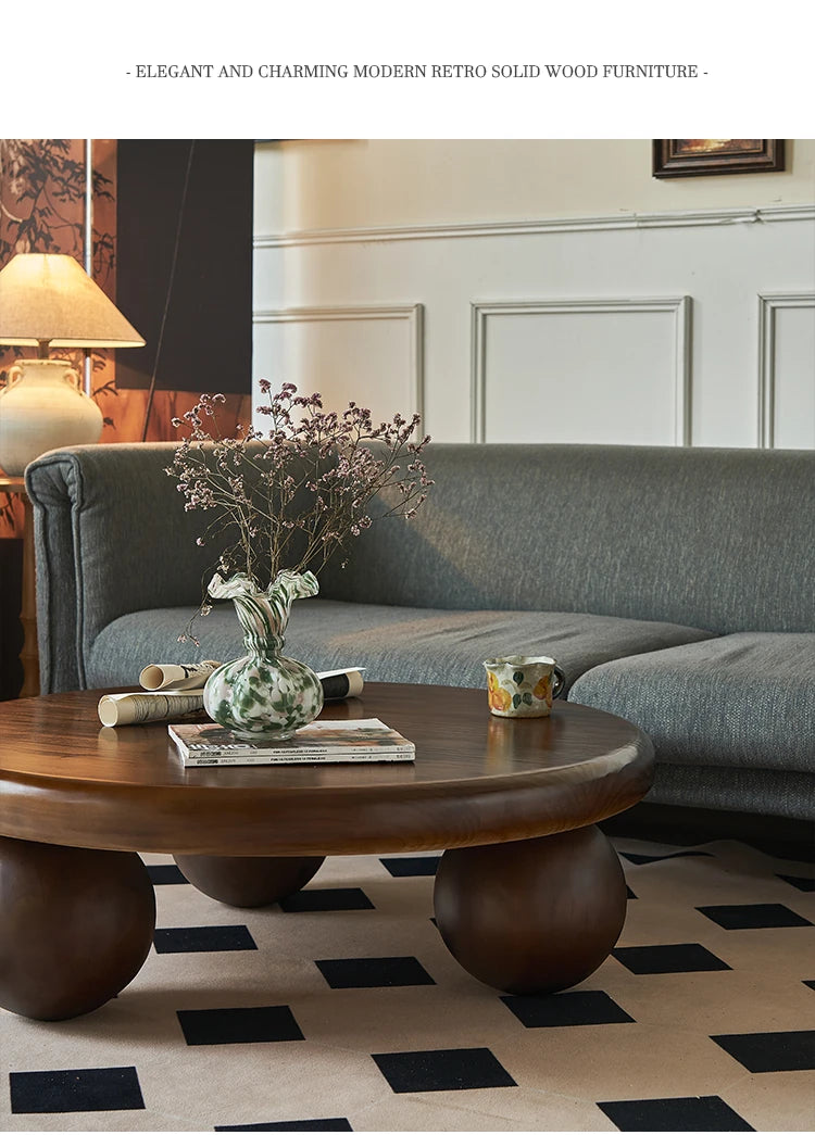 アッシュ材センターテーブル|丸型デザインでおしゃれなリビングを演出|モダンインテリア必見 hsysg-4971