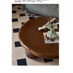 アッシュ材センターテーブル|丸型デザインでおしゃれなリビングを演出|モダンインテリア必見 hsysg-4971