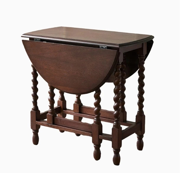 アンティークスタイルのアッシュ材テーブル - おしゃれで実用的なダイニングテーブル hsysg-4973