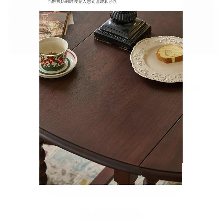 アンティークスタイルのアッシュ材テーブル - おしゃれで実用的なダイニングテーブル hsysg-4973