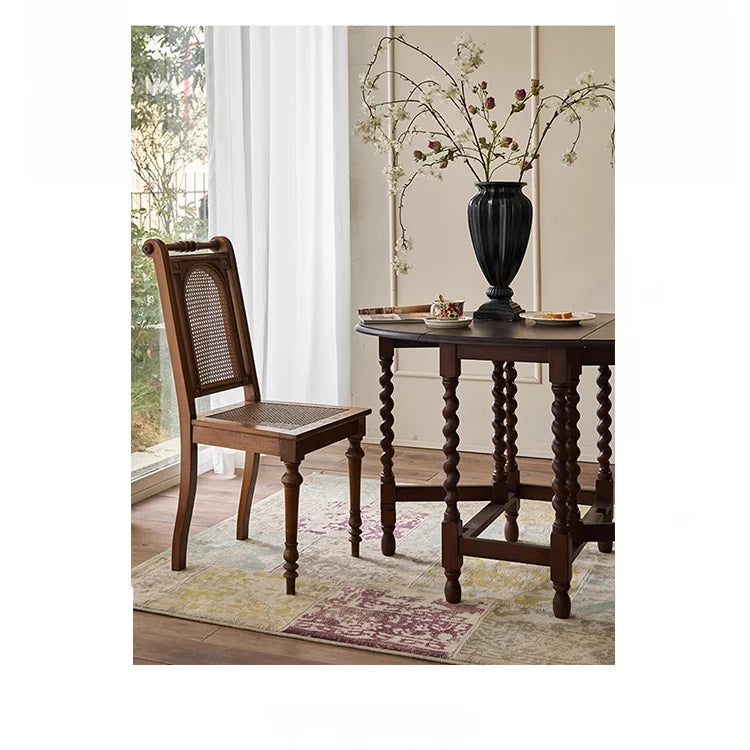 アッシュ材とラタンの優雅なチェア | シンプルでスタイリッシュなデザイン | リビングやダイニングに最適な家具 hsysg-4974