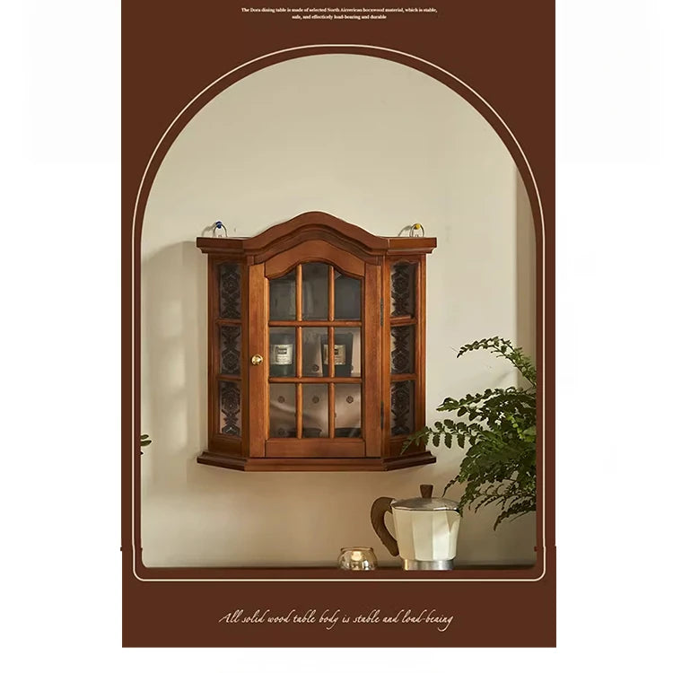 アッシュ材キャビネット ガラス扉付き おしゃれな収納飾り棚 インテリアに最適 hsysg-4975