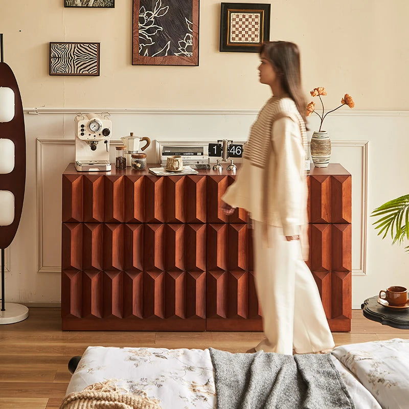 アッシュ材キャビネット|美しいデザインと収納力を兼ね備えたモダン家具 hsysg-4976