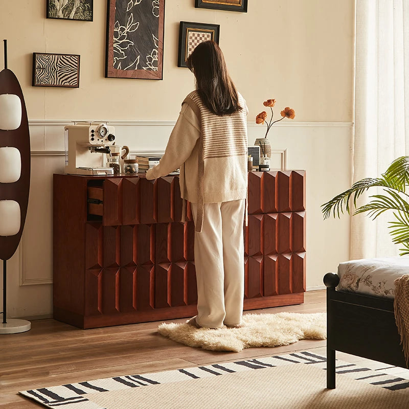 アッシュ材キャビネット|美しいデザインと収納力を兼ね備えたモダン家具 hsysg-4976