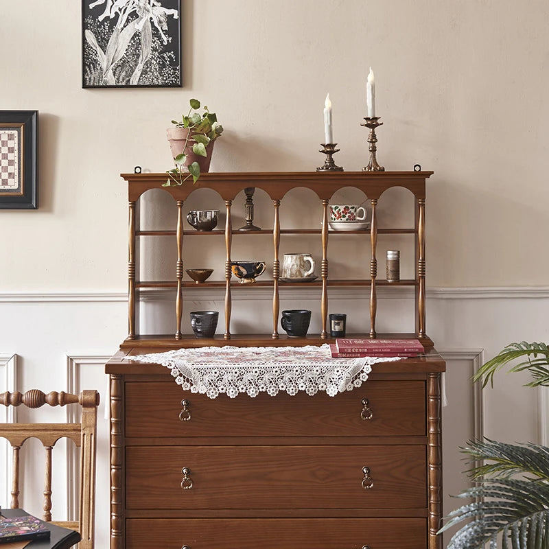 アッシュ材使用!オシャレなラック 収納力抜群のディスプレイシェルフ hsysg-4977