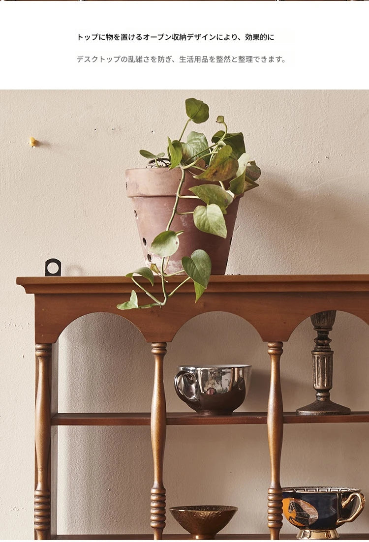 アッシュ材使用!オシャレなラック 収納力抜群のディスプレイシェルフ hsysg-4977