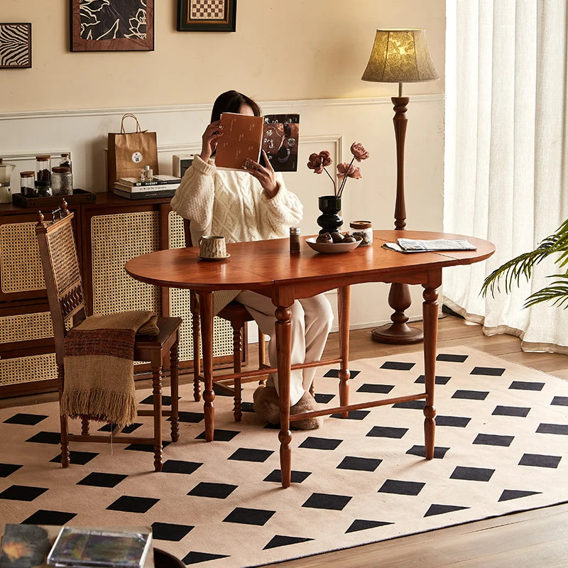 おしゃれなアッシュ材テーブル - 上質なダイニング体験を演出する多用途デザイン hsysg-4978