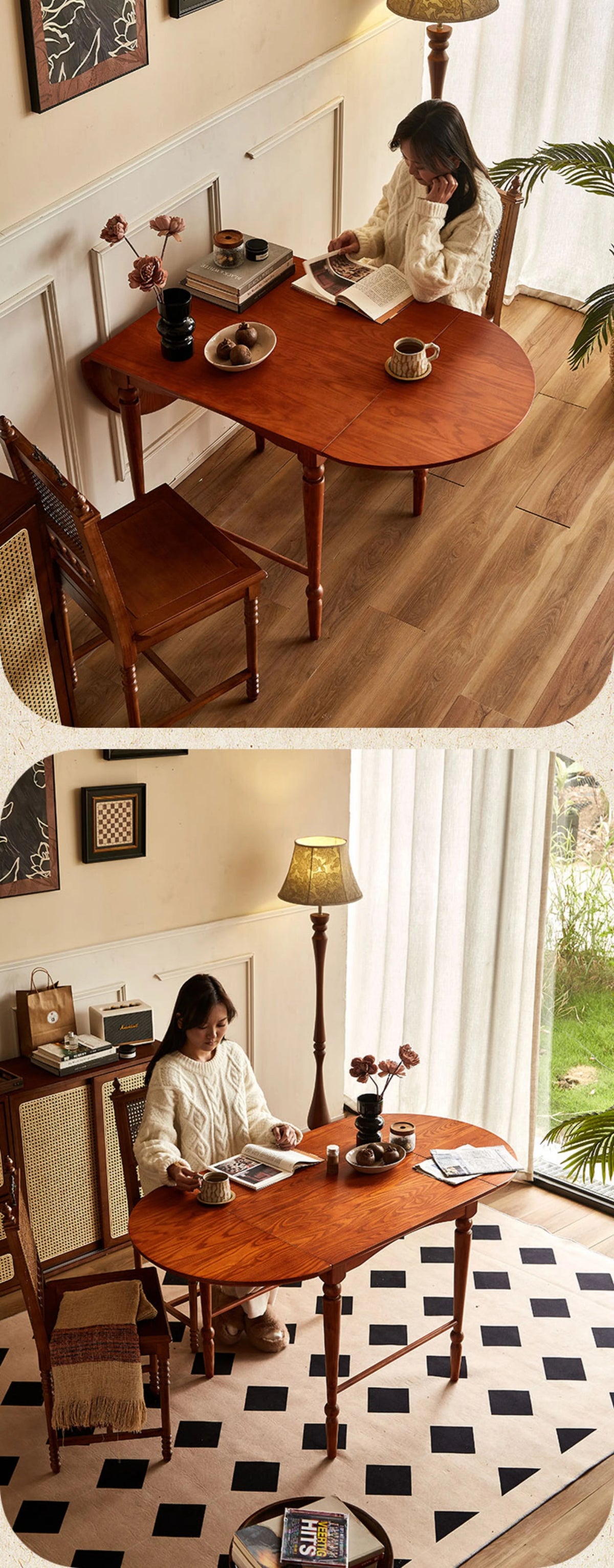 おしゃれなアッシュ材テーブル - 上質なダイニング体験を演出する多用途デザイン hsysg-4978