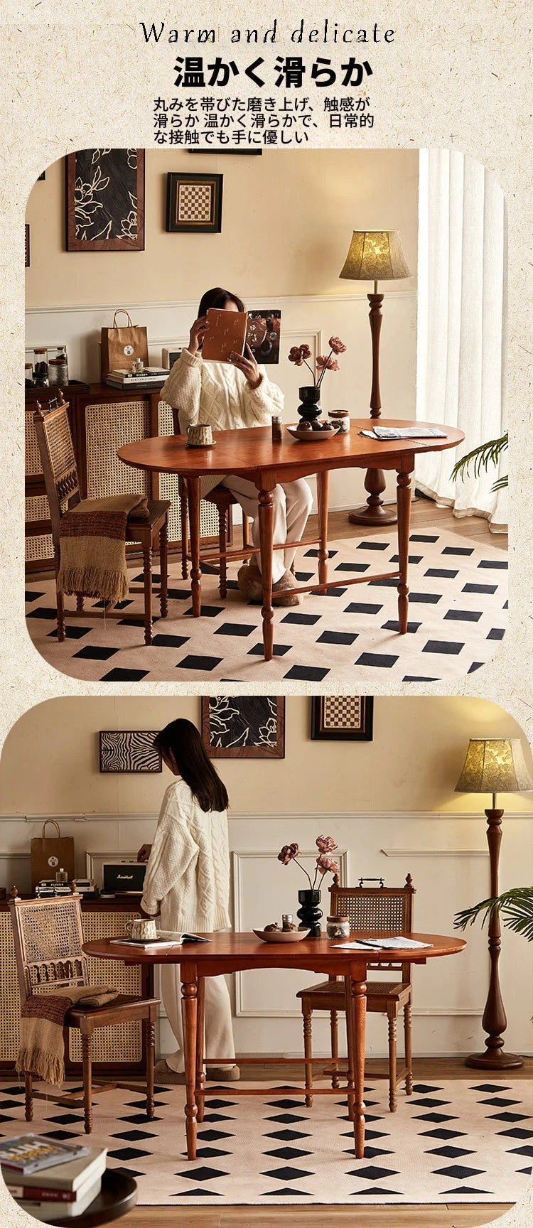 おしゃれなアッシュ材テーブル - 上質なダイニング体験を演出する多用途デザイン hsysg-4978