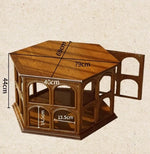 アッシュ材のスタイリッシュなセンターテーブル|六角形デザインでおしゃれなリビング空間を演出! hsysg-4980