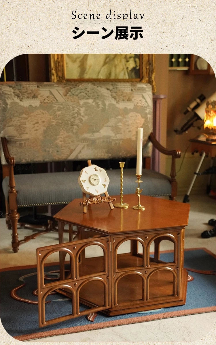 アッシュ材のスタイリッシュなセンターテーブル|六角形デザインでおしゃれなリビング空間を演出! hsysg-4980